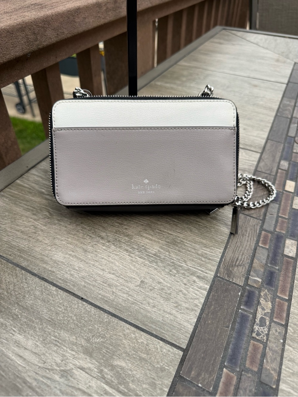 EUC Kate Spade New York Adel Double Zip Crossbody Bag Colorblock - Picture 5 of 10